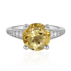 Anello in argento con Citrino