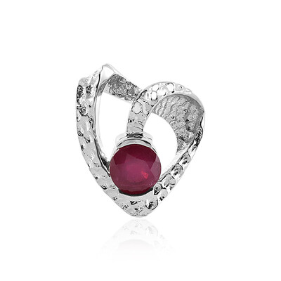 Ciondolo in argento con Rubino del Madagascar (MONOSONO COLLECTION)
