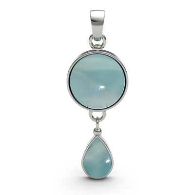 Ciondolo in argento con Larimar