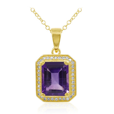 Collana in argento con Ametista Zambiana
