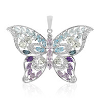 Ciondolo in argento con Ametista Rose de France