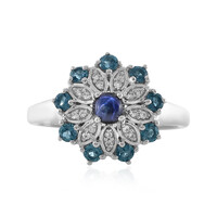 Anello in argento con Zaffiro Stellato Blu