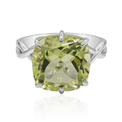 Anello in argento con Quarzo Ouro Verde (Tenner Diniz)