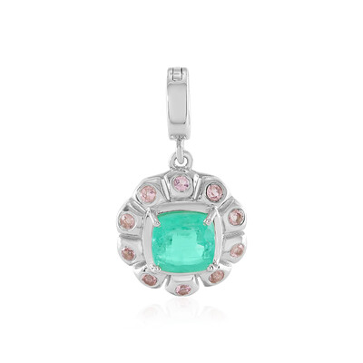 Ciondolo in argento con Smeraldo Russo