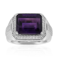 Anello in argento con Ametista Zambiana