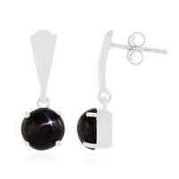 Orecchini in argento con Diopside Stellato d'India