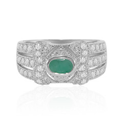 Anello in argento con Smeraldo Brasiliano
