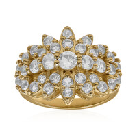 Anello in argento con Topazio Bianco