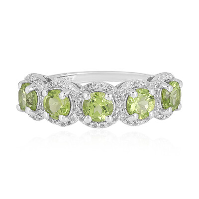 Anello in argento con Peridoto