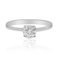 Anello in argento con Topazio Bianco