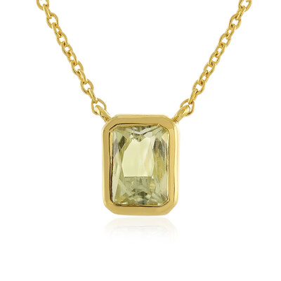 Collana in argento con Kunzite Canarino