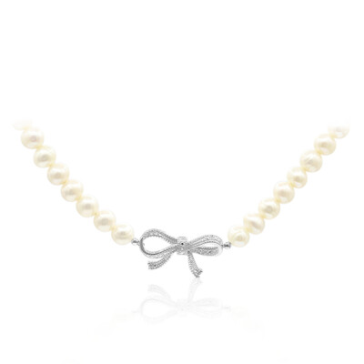 Collana in argento con Perla di Acqua Dolce