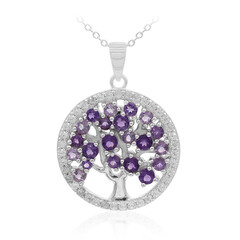Collana in argento con Ametista Zambiana
