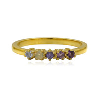 Anello in argento con Ametista Zambiana