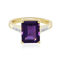 Anello in argento con Ametista Zambiana