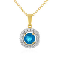 Collana in argento con Apatite Blu Neon