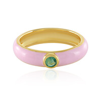 Anello in argento con Smeraldo Russo