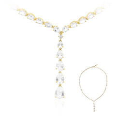 Collana in argento con Topazio Bianco
