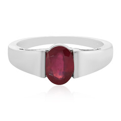 Anello in argento con Rubino del Madagascar