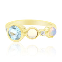 Anello in argento con Topazio Blu Cielo