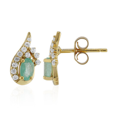 Orecchini in argento con Smeraldo Russo