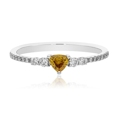 Anello in oro con Diamante Arancione SI2 (CIRARI)