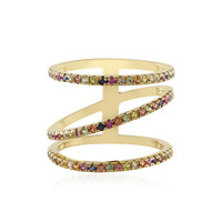 Anello in argento con Zaffiro Fancy