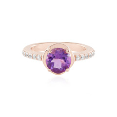Anello in argento con Ametista Siberiana
