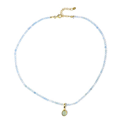 Collana in argento con Acquamarina