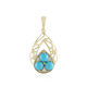 Ciondolo in oro con Turchese Sleeping Beauty (Ornaments by de Melo)