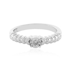 Anello in argento con Diamante PK (J)