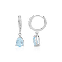Orecchini in argento con Topazio Blu Cielo