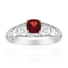 Anello in argento con Granato Mozambico