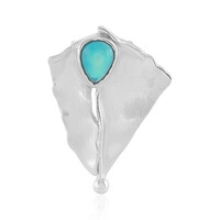 Ciondolo in argento con Opale Blu dell'Etiopia