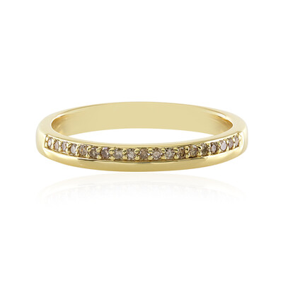 Anello in argento con Diamante Champagne I3