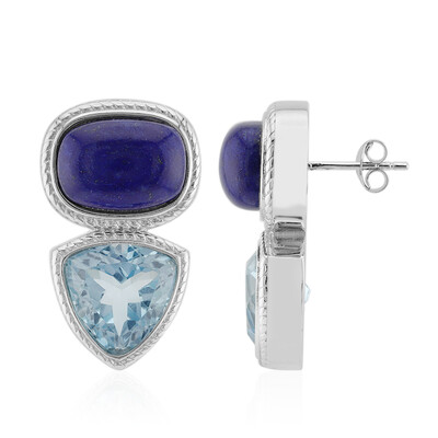 Orecchini in argento con Lapislazzuli (MONOSONO COLLECTION)