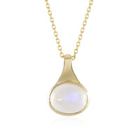 Collana in argento con Pietra di Luna Blu (KM by Juwelo)