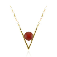 Collana in argento con Agata Rossa