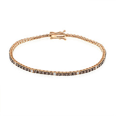 Bracciale in oro con Diamante Cioccolato SI2