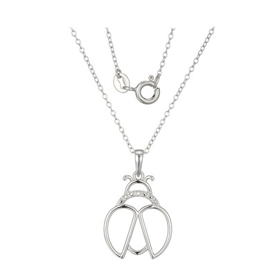 Collana in argento con Diamante I3 (I)
