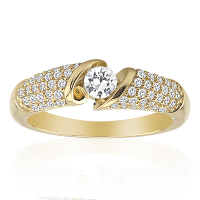 Anello in oro con Zaffiro Bianco (Adela Gold)