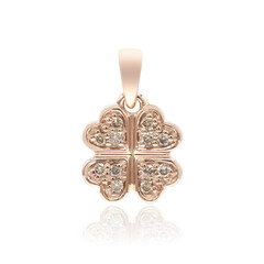 Ciondolo in oro con Diamante Rose de France SI1 di Argyle