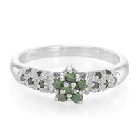 Anello placcato in platino con Diamante Fancy