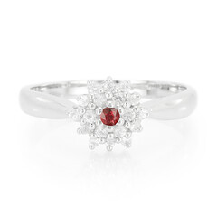 Anello in argento con Rubino Malawi