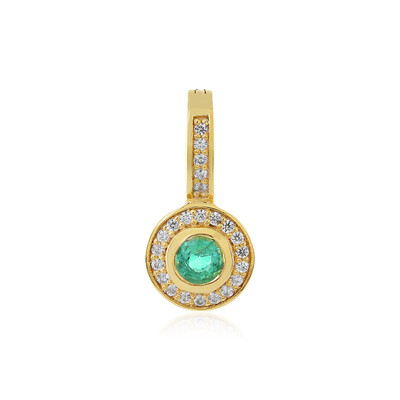 Ciondolo in argento con Smeraldo Russo