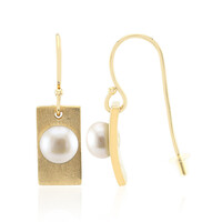 Orecchini in argento con Perla d'Acqua Dolce Bianca (TPC)