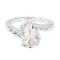 Anello in argento con Morganite