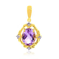 Ciondolo in argento con Ametista Rose de France