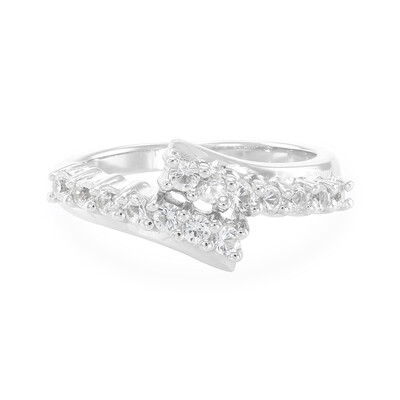 Anello in argento con Topazio Bianco