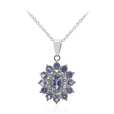 Collana in argento con Tanzanite